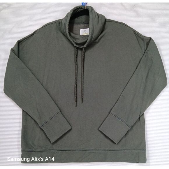 aerie Tops - Offline By Aerie Women Medium Snow Day Sweatshirt Olive green Mock Neck Pullover